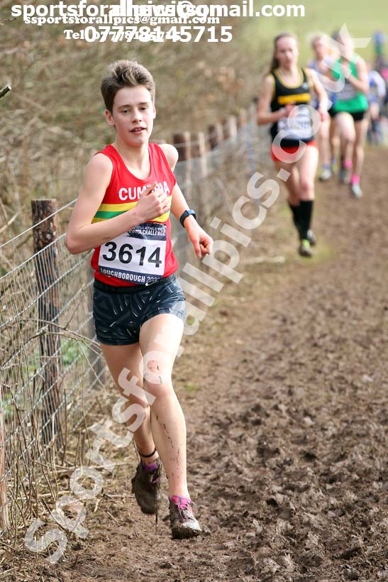 Girls under-15s, 2020 British Athletics Inter Counties Cross Country Champs., Prestwold Hall, Loughborough. Photo: David T. Hewitson/Sports for All Pics